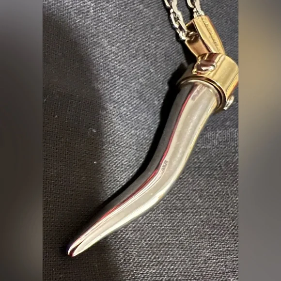 Dolce & Gabbana Horn Necklace w/ box & jewelry cloth. Missing D&G pendant - Picture 2 of 12